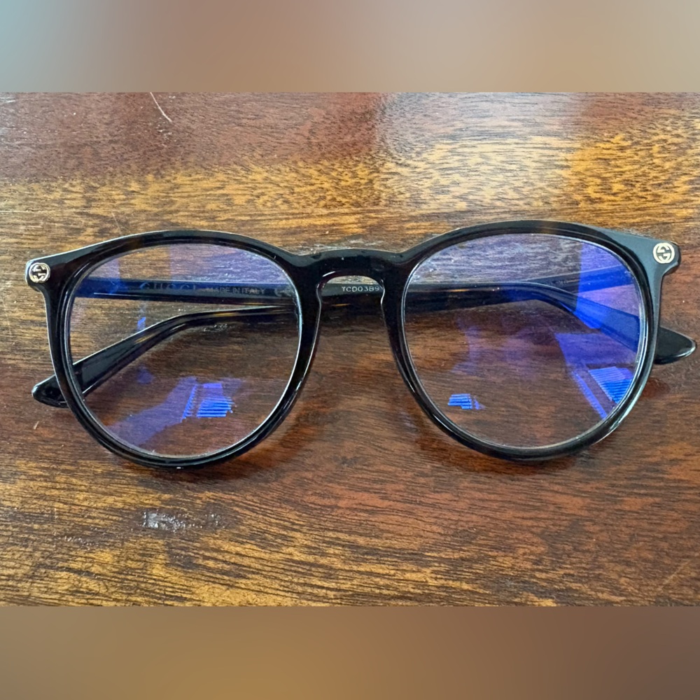 Gucci Havana Tortoise Round Glasses - Picture 2 of 4